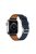 Cross Texture Genuine Leather Smart Watch Strap Replacement for Apple Watch Series 10 46mm / Ultra 2 Ultra 49mm / 9 8 7 45mm / SE (2023) SE (2022) SE 6 5 4 44mm / 3 2 1 42mm - Dark Blue