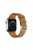 Cross Texture Genuine Leather Smart Watch Strap Replacement for Apple Watch Series 10 46mm / Ultra 2 Ultra 49mm / 9 8 7 45mm / SE (2023) SE (2022) SE 6 5 4 44mm / 3 2 1 42mm - Light Brown