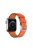 Cross Texture Genuine Leather Smart Watch Strap Replacement for Apple Watch Series 10 46mm / Ultra 2 Ultra 49mm / 9 8 7 45mm / SE (2023) SE (2022) SE 6 5 4 44mm / 3 2 1 42mm - Orange