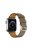 Cross Texture Genuine Leather Smart Watch Wristband for Apple Watch Series 10 42mm / 9 8 7 41mm / SE (2023) SE (2022) SE 6 5 4 40mm / 3 2 1 38mm - Grey