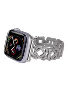 Crossed Ring Band for Apple Watch 10 46mm / Ultra 2 / Ultra 49mm / 9 8 7 45mm / SE (2023) SE (2022) SE 6 5 4 44mm / 3 2 1 42mm Zinc Alloy Strap - Starlight