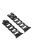 D-Shape Rhinestone Decor Stainless Steel Watch Band for Apple Watch Series 10 42mm / 9 8 7 41mm / SE (2023) SE (2022) SE 6 5 4 40mm / 3 2 1 38mm - Black