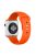 Double Buckle Soft Silicone Sport Watch Band for Apple Watch Series 10 46mm / Ultra 2 Ultra 49mm / 9 8 7 45mm / SE (2023) SE (2022) SE 6 5 4 44mm / 3 2 1 42mm - Orange