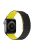 Dual Color Magnetic Silicone Watch Strap Wrist Band for Apple Watch Series 10 46mm / Ultra 2 Ultra 49mm / 9 8 7 45mm / SE (2023) SE (2022) SE 6 5 4 44mm / 3 2 1 42mm - Black / Yellow