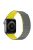 Dual Color Magnetic Silicone Watch Strap Wrist Band for Apple Watch Series 10 46mm / Ultra 2 Ultra 49mm / 9 8 7 45mm / SE (2023) SE (2022) SE 6 5 4 44mm / 3 2 1 42mm - Grey / Yellow