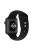 Dual Pin Buckle Silicone Watch Strap for Apple Watch Series 10 42mm / 9 8 7 41mm / SE (2023) SE (2022) SE 6 5 4 40mm / 3 2 1 38mm - Black