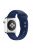 Dual Pin Buckle Silicone Watch Strap for Apple Watch Series 10 42mm / 9 8 7 41mm / SE (2023) SE (2022) SE 6 5 4 40mm / 3 2 1 38mm - Midnight Blue