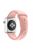 Dual Pin Buckle Silicone Watch Strap for Apple Watch Series 10 42mm / 9 8 7 41mm / SE (2023) SE (2022) SE 6 5 4 40mm / 3 2 1 38mm - Pink