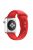 Dual Pin Buckle Silicone Watch Strap for Apple Watch Series 10 42mm / 9 8 7 41mm / SE (2023) SE (2022) SE 6 5 4 40mm / 3 2 1 38mm - Red