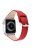 Durable Stylish Genuine Leather Watch Band Quick Release Strap Replacement for Apple Watch Series 10 46mm / Ultra 2 Ultra 49mm / 9 8 7 45mm / SE (2023) SE (2022) SE 6 5 4 44mm / 3 2 1 42mm - Red