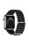 DUX DUCIS Band for Apple Watch Series 10 42mm / 9 8 7 41mm / SE (2023) SE (2022) SE 6 5 4 40mm / 3 2 1 38mm Wave Design Rubber Watch Strap - Black