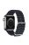 DUX DUCIS Band for Apple Watch Series 10 42mm / 9 8 7 41mm / SE (2023) SE (2022) SE 6 5 4 40mm / 3 2 1 38mm Wave Design Rubber Watch Strap - Midnight Blue