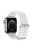 DUX DUCIS Band for Apple Watch Series 10 42mm / 9 8 7 41mm / SE (2023) SE (2022) SE 6 5 4 40mm / 3 2 1 38mm Wave Design Rubber Watch Strap - White