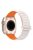 DUX DUCIS For Apple Watch 10 46mm / Ultra 2 / Ultra 49mm / 9 8 7 45mm / SE (2023) SE (2022) SE 6 5 4 44mm / 3 2 1 42mm Magnetic Silicone Band - Starlight+Orange