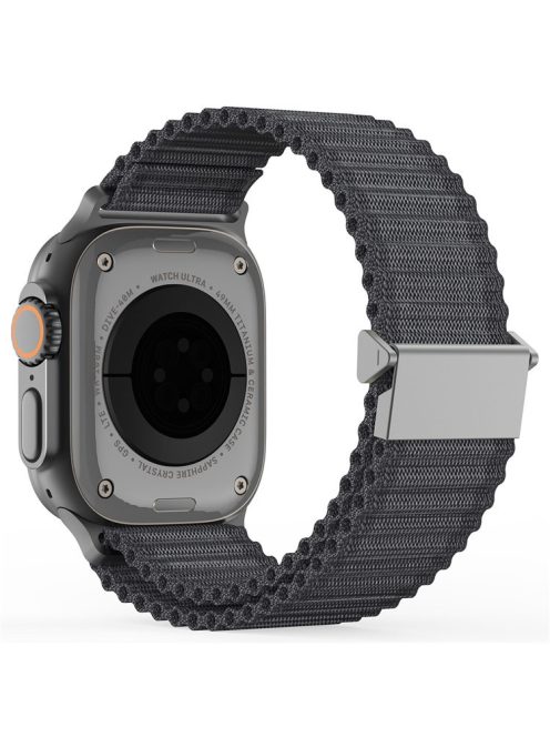 DUX DUCIS For Apple Watch Series 10 42mm / 9 8 7 41mm / SE (2023) SE (2022) SE 6 5 4 40mm / 3 2 1 38mm Nylon Watch Band Hook Buckle - Dark Grey