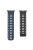 DUX DUCIS For Apple Watch Series 10 46mm / Ultra 2 Ultra 49mm / 9 8 7 45mm / SE (2023) SE (2022) SE 6 5 4 44mm / 3 2 1 42mm Silicone Strap - Blue Black