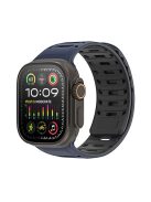 DUX DUCIS For Apple Watch Series 10 46mm / Ultra 2 Ultra 49mm / 9 8 7 45mm / SE (2023) SE (2022) SE 6 5 4 44mm / 3 2 1 42mm Silicone Strap - Blue Black