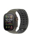 DUX DUCIS For Apple Watch Series 10 46mm / Ultra 2 Ultra 49mm / 9 8 7 45mm / SE (2023) SE (2022) SE 6 5 4 44mm / 3 2 1 42mm Silicone Strap - Green Black