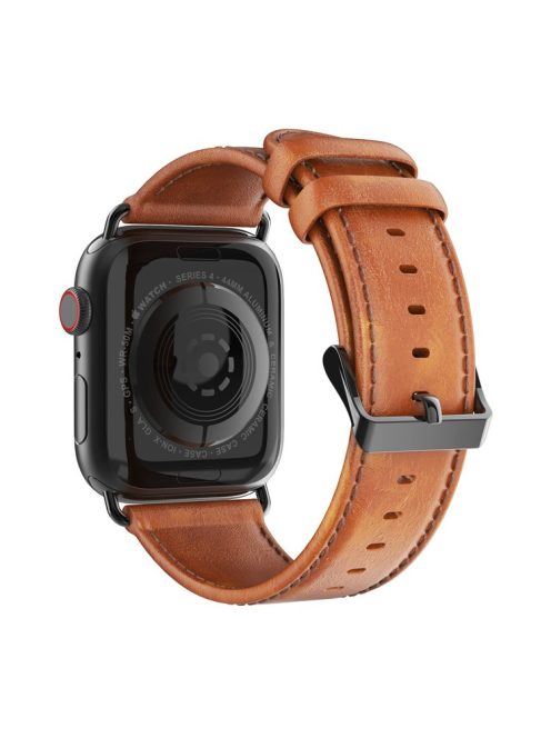 DUX DUCIS Genuine Leather Band for Apple Watch Series 10 42mm / 9 8 7 41mm / SE (2023) SE (2022) SE 6 5 4 40mm / 3 2 1 38mm Strap - Brown