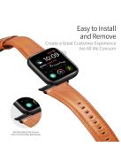 DUX DUCIS Genuine Leather Band for Apple Watch Series 10 42mm / 9 8 7 41mm / SE (2023) SE (2022) SE 6 5 4 40mm / 3 2 1 38mm Strap - Brown