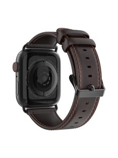   DUX DUCIS Genuine Leather Band for Apple Watch Series 10 42mm / 9 8 7 41mm / SE (2023) SE (2022) SE 6 5 4 40mm / 3 2 1 38mm Strap - Coffee