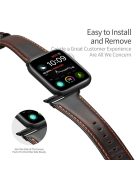 DUX DUCIS Genuine Leather Band for Apple Watch Series 10 42mm / 9 8 7 41mm / SE (2023) SE (2022) SE 6 5 4 40mm / 3 2 1 38mm Strap - Coffee