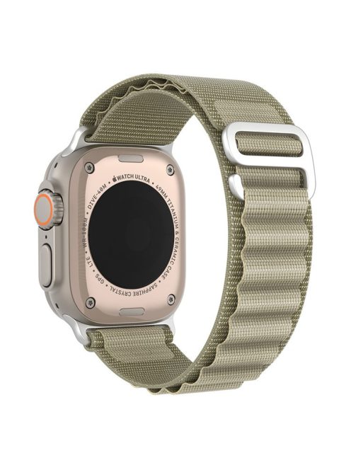 DUX DUCIS GS Series for Apple Watch Series 10 46mm / Ultra 2 Ultra 49mm /  Series 9 8 7 45mm / 6 5 4 SE (2023) SE (2022) SE 44mm / 3 2 1 42mm Polyester Strap Replacement Watch Band - Olive Green