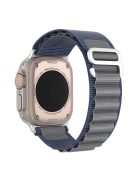 DUX DUCIS GS Series Strap for Apple Watch Series 10 42mm / 9 8 7 41mm / SE (2023) SE (2022) SE 6 5 4 40mm / 3 2 1 38mm Polyester Watch Band - Blue