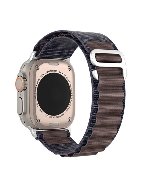 DUX DUCIS GS Series Strap for Apple Watch Series 10 42mm / 9 8 7 41mm / SE (2023) SE (2022) SE 6 5 4 40mm / 3 2 1 38mm Polyester Watch Band - Indigo Blue