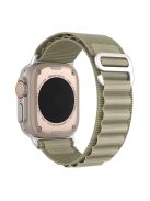 DUX DUCIS GS Series Strap for Apple Watch Series 10 42mm / 9 8 7 41mm / SE (2023) SE (2022) SE 6 5 4 40mm / 3 2 1 38mm Polyester Watch Band - Olive Green