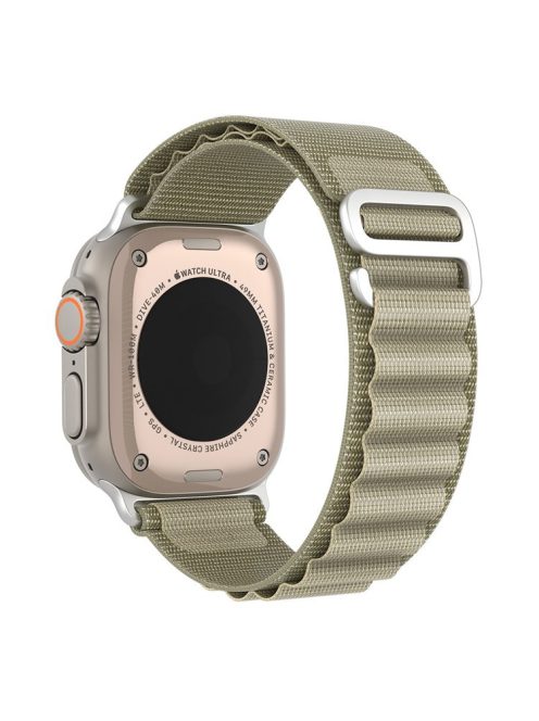 DUX DUCIS GS Series Strap for Apple Watch Series 10 42mm / 9 8 7 41mm / SE (2023) SE (2022) SE 6 5 4 40mm / 3 2 1 38mm Polyester Watch Band - Olive Green