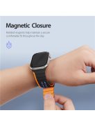 DUX DUCIS LD Series for Apple Watch Series 10 42mm / 9 8 7 41mm / SE (2023) SE (2022) SE 6 5 4 40mm / 3 2 1 38mm Silicone Strap - Black+Orange