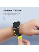 DUX DUCIS LD Series for Apple Watch Series 10 42mm / 9 8 7 41mm / SE (2023) SE (2022) SE 6 5 4 40mm / 3 2 1 38mm Silicone Strap - Black+Yellow