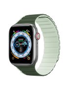 DUX DUCIS LD Series for Apple Watch Series 10 42mm / 9 8 7 41mm / SE (2023) SE (2022) SE 6 5 4 40mm / 3 2 1 38mm Silicone Strap - Dark Green+Light Green