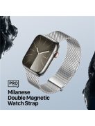 DUX DUCIS Milanese Pro Series Band for Apple Watch Series 10 42mm / 9 8 7 41mm / SE (2023) SE (2022) SE 6 5 4 40mm / 3 2 1 38mm Mesh Straps Magnetic - Silver