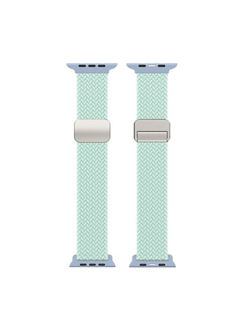 DUX DUCIS Watch Strap for Apple Watch Series 10 42mm / 9 8 7 41mm / SE (2023) SE (2022) SE 6 5 4 40mm / 3 2 1 38mm Nylon Watch Strap - Soft Mint