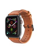 DUX DUCIS Watch Strap for Apple Watch Series 10 46mm / Ultra 2 / Ultra 49mm / 9 8 7 45mm / SE (2023) SE (2022) SE 6 5 4 44mm / 3 2 1 42mm Genuine Leather Band - Brown