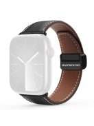 DUX DUCIS YA Series For Apple Watch Series 10 46mm / Ultra 2 Ultra 49mm /  Series 9 8 7 45mm / 6 5 4 SE (2023) SE (2022) SE 44mm / 3 2 1 42mm Genuine Cow Leather Strap - Black