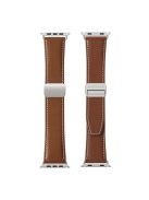 DUX DUCIS YA Series For Apple Watch Series 10 46mm / Ultra 2 Ultra 49mm /  Series 9 8 7 45mm / 6 5 4 SE (2023) SE (2022) SE 44mm / 3 2 1 42mm Genuine Cow Leather Strap - Brown