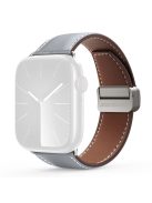 DUX DUCIS YA Series For Apple Watch Series 10 46mm / Ultra 2 Ultra 49mm /  Series 9 8 7 45mm / 6 5 4 SE (2023) SE (2022) SE 44mm / 3 2 1 42mm Genuine Cow Leather Strap - Grey