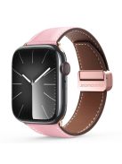 DUX DUCIS YA Series For Apple Watch Series 10 46mm / Ultra 2 Ultra 49mm /  Series 9 8 7 45mm / 6 5 4 SE (2023) SE (2022) SE 44mm / 3 2 1 42mm Genuine Cow Leather Strap - Pink