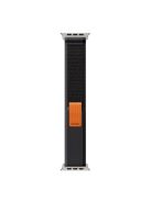 DUX DUCIS YJ Series Watch Band for Apple Watch Series 10 46mm / Ultra 2 Ultra 49mm /  Series 9 8 7 45mm / 6 5 4 SE (2023) SE (2022) SE 44mm / 3 2 1 42mm , Sport Loop Nylon Strap - Black+Grey