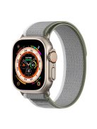 DUX DUCIS YJ Series Watch Band for Apple Watch Series 10 46mm / Ultra 2 Ultra 49mm /  Series 9 8 7 45mm / 6 5 4 SE (2023) SE (2022) SE 44mm / 3 2 1 42mm Sport Loop Nylon Strap - Green+Grey