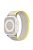 DUX DUCIS YJ Series Wristband for Apple Watch Series 10 42mm / 9 8 7 41mm / SE (2023) SE (2022) SE 6 5 4 40mm / 3 2 1 38mm Stretchy Nylon Loop Watch Strap - Yellow+Beige