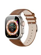 DUX DUCIS YS Series Strap for Apple Watch Series 10 42mm / 9 8 7 41mm / SE (2023) SE (2022) SE 6 5 4 40mm / 3 2 1 38mm Cowhide Leather Watch Band - Brown