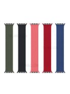 Elastic Nylon Watch Band Replacement Watch Strap 24mm for Apple Watch Series 10 42mm / 9 8 7 41mm / 6 5 4 SE SE (2022) SE (2023) 40mm / 3 2 1 38mm [Size: L] - Army Green