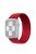 Elastic Nylon Watch Band Replacement Watch Strap 24mm for Apple Watch Series 10 42mm / 9 8 7 41mm / 6 5 4 SE SE (2022) SE (2023) 40mm / 3 2 1 38mm [Size: L] - Red