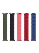 Elastic Nylon Watch Band Replacement Watch Strap 24mm for Apple Watch Ultra 49mm / Ultra 2 49mm / Series 9 45mm / SE (2023) 44mm / Series 8 / 7 45mm 6 / 5 / 4 / SE / SE (2022) 44mm, Series 3 / 2 / 1 42mm [Size: L] - Pink