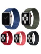 Elastic Nylon Watch Band Replacement Watch Strap 24mm for Apple Watch Ultra 49mm / Ultra 2 49mm / Series 9 45mm / SE (2023) 44mm / Series 8 / 7 45mm 6 / 5 / 4 / SE / SE (2022) 44mm, Series 3 / 2 / 1 42mm [Size: M] - Sky Blue