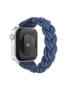 Elastic Woven Watch Band Replacement for Apple Watch Series 10 42mm / 9 8 7 41mm / 6 5 4 SE SE (2022) SE (2023) 40mm / 3 2 1 38mm - Dark Blue